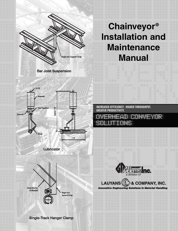 Chainveyor Installation & Maintenance Manual